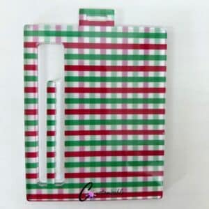 Red Gingham Money Gift Ornament Pattern Acrylic