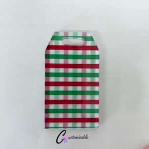 Red Gingham Ribbon Gift Tag Pattern Acrylic