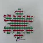 Red Gingham Snowflake Custom Pattern Acrylic