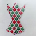 Xmas Bauble Angel Pattern Acrylic