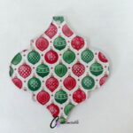 Xmas Bauble Arabesque Pattern Acrylic
