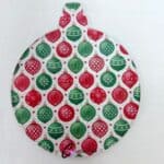Xmas Bauble Christmas 8cm Bauble Pattern Acrylic