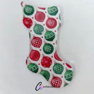 Xmas Bauble Christmas Stocking Pattern Acrylic