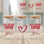 All of Me Wrap UVDTF Sticker design on a ceramic mug mockup, ideal for vibrant customized craft gifts.
