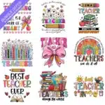 Teacher Happy Bundle UVDTF Sticker