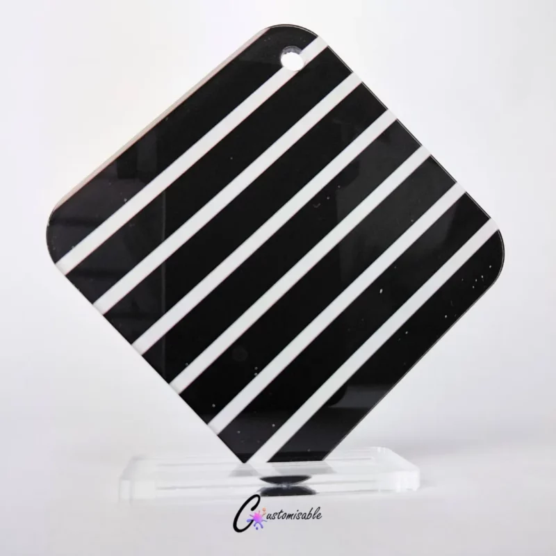 Custom Acrylic Black Stripes