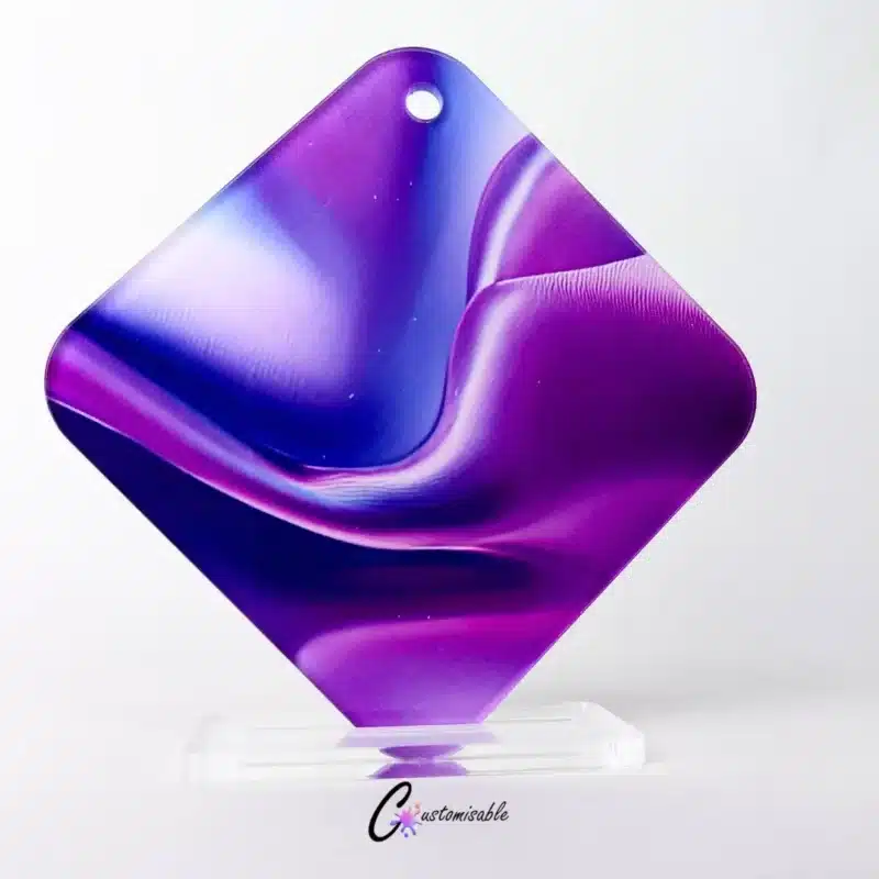 Custom Acrylic Chrome Purple