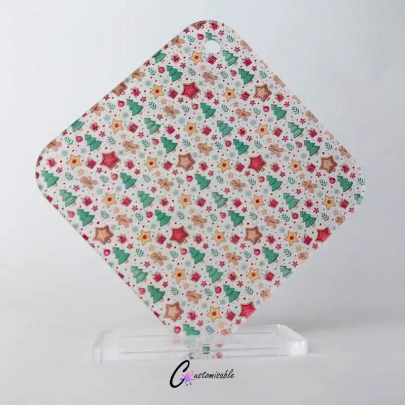 Custom Acrylic Gingerbread Bell