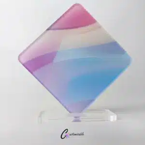 Custom Acrylic Pastel Waves