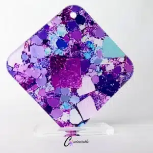 Custom Acrylic Purple Glass