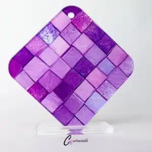 Custom Acrylic Purple Mosaic