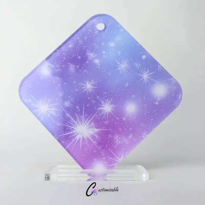 Custom Acrylic Purple Stars