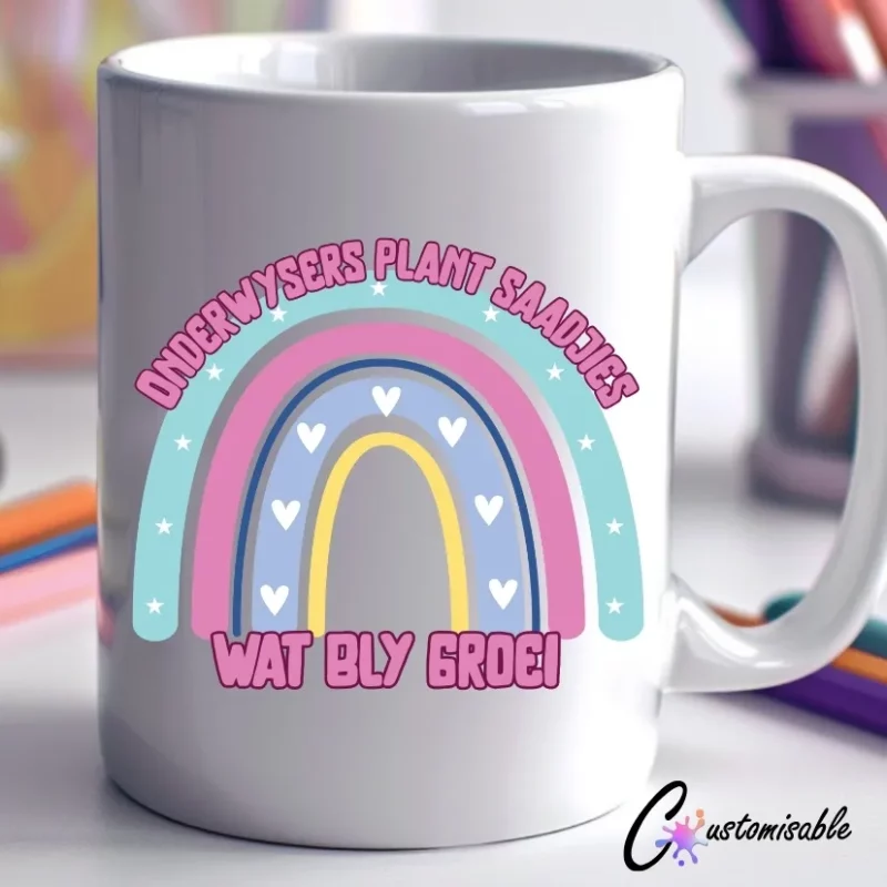 Onderwysers Plant Koffie Mug Wrap Mug Wrap