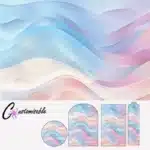 Custom Acrylic Pastel Waves