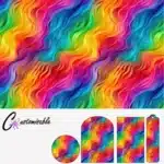 Custom Acrylic Rainbow Ribbon