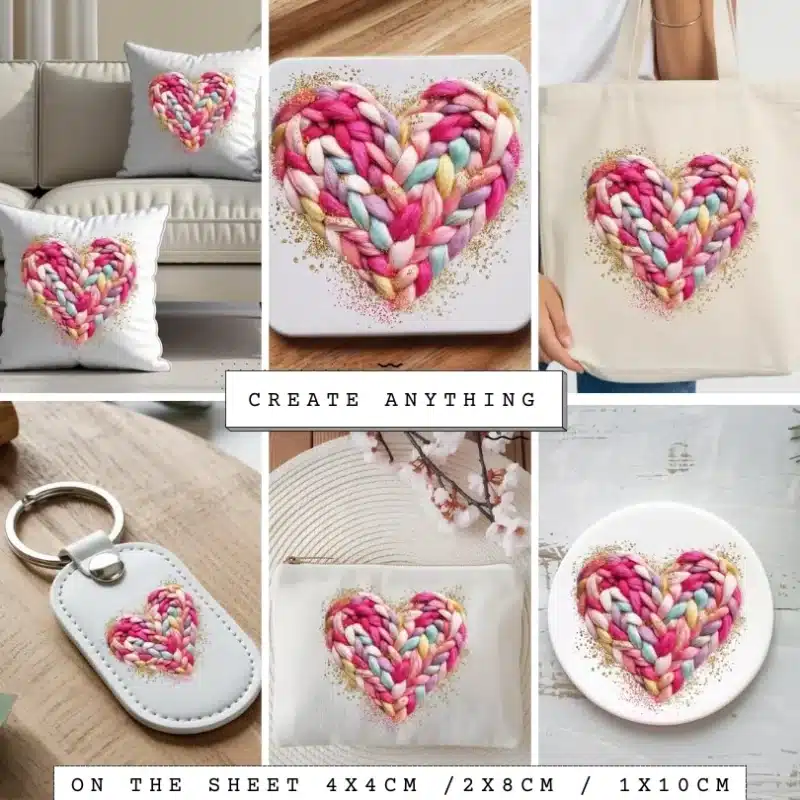 Sublimation Bundle Woven Heart