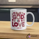SUB Crochet God is Love Mug Wrap