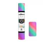Teckwrap Diagonal Rainbow Pink Cyan