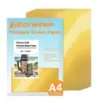 Teckwrap Inkjet Printable Sticker Paper Gold Chrome