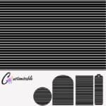 Custom Acrylic Black Stripes