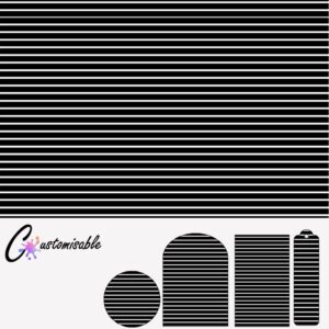 Custom Acrylic Black Stripes