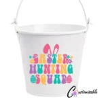 Bright Hunt Squad UVDTF Sticker design on a ceramic mug mockup, ideal for vibrant customized craft gifts.