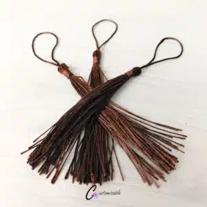 Brown Bookmark Tassel Set