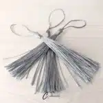 Cold Silver Bookmark Tassel Set