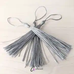 Cold Silver Bookmark Tassel Set