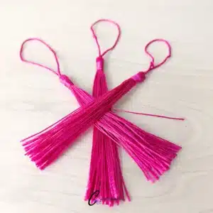 Deep Pink Bookmark Tassel Set