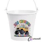 Egg Crusher UVDTF Sticker design on a ceramic mug mockup, ideal for vibrant customized craft gifts.
