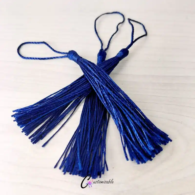 Navy Blue Bookmark Tassel Set