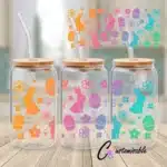 Ombre Easter Wrap UVDTF Sticker design on a ceramic mug mockup, ideal for vibrant customized craft gifts.