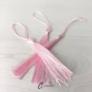 Soft Pink Bookmark Tassel Set