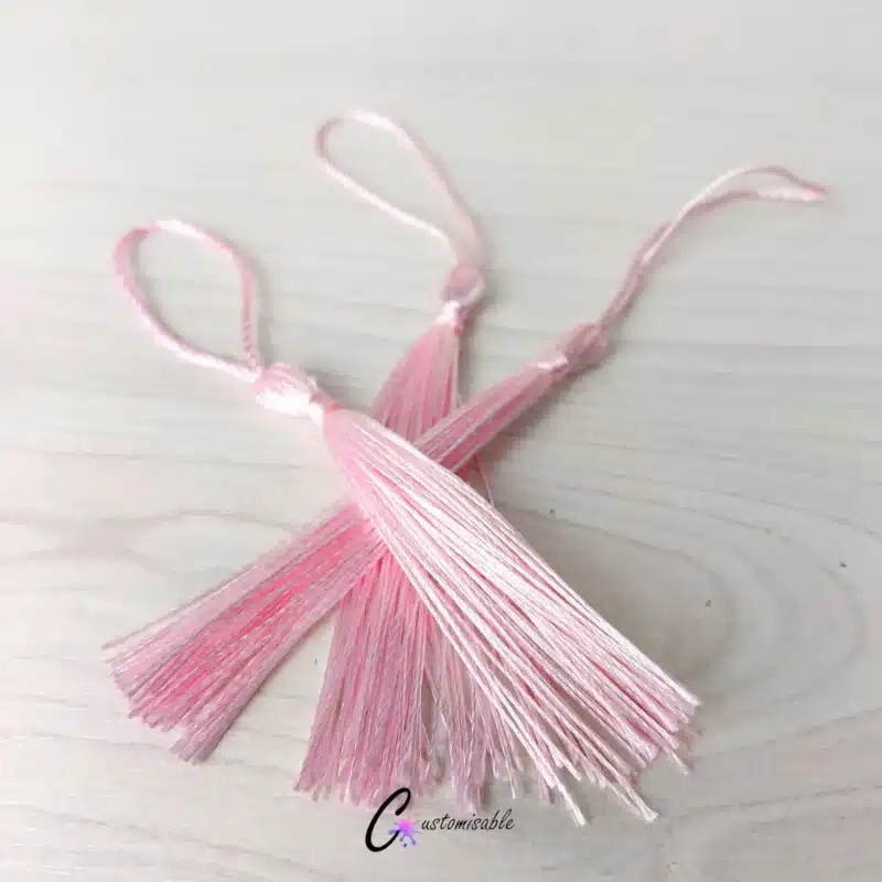 Soft Pink Bookmark Tassel Set