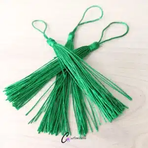 Vibrant Green Bookmark Tassel Set