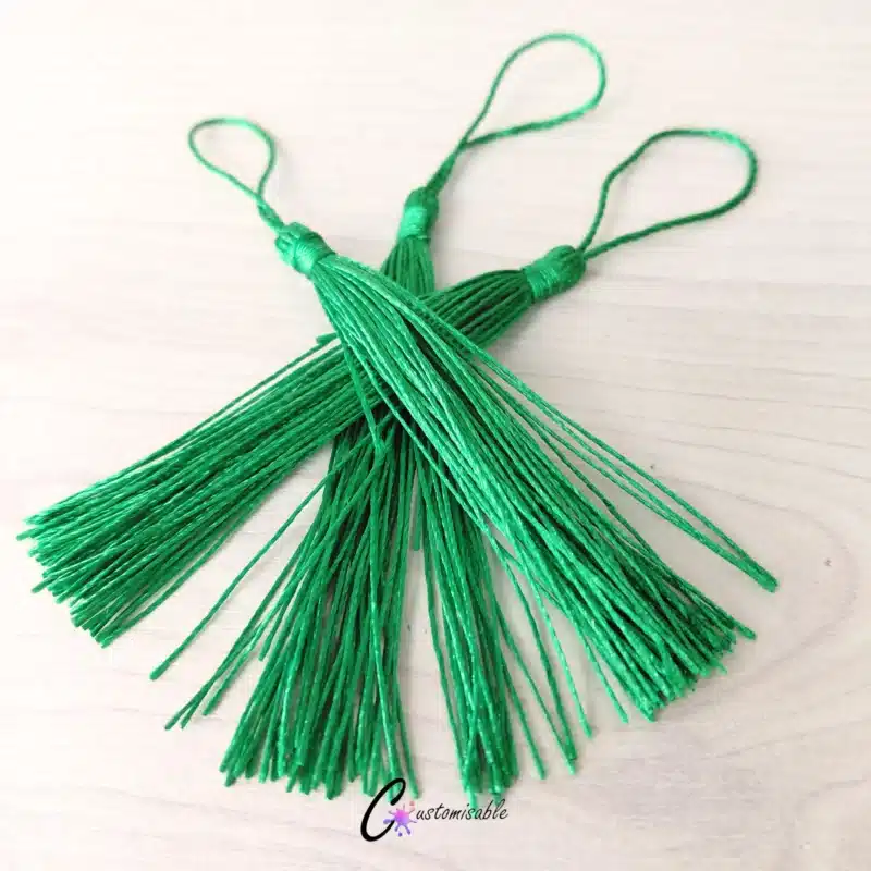 Vibrant Green Bookmark Tassel Set