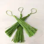 Yellowish Green Bookmark Tassel Set