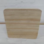 Square Wood Block Front