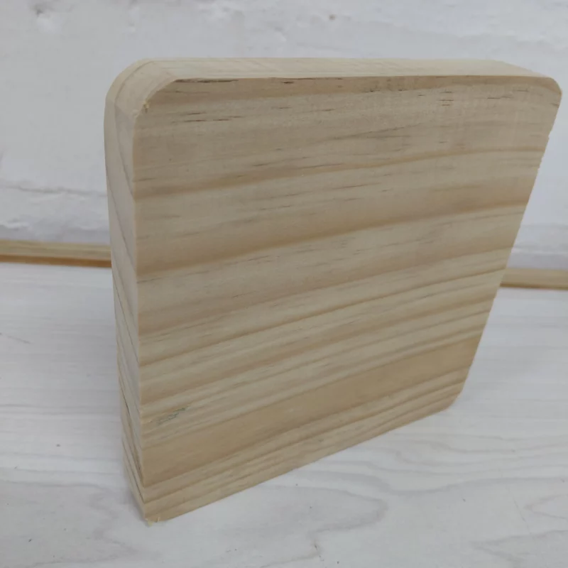 Square Wood Block Side
