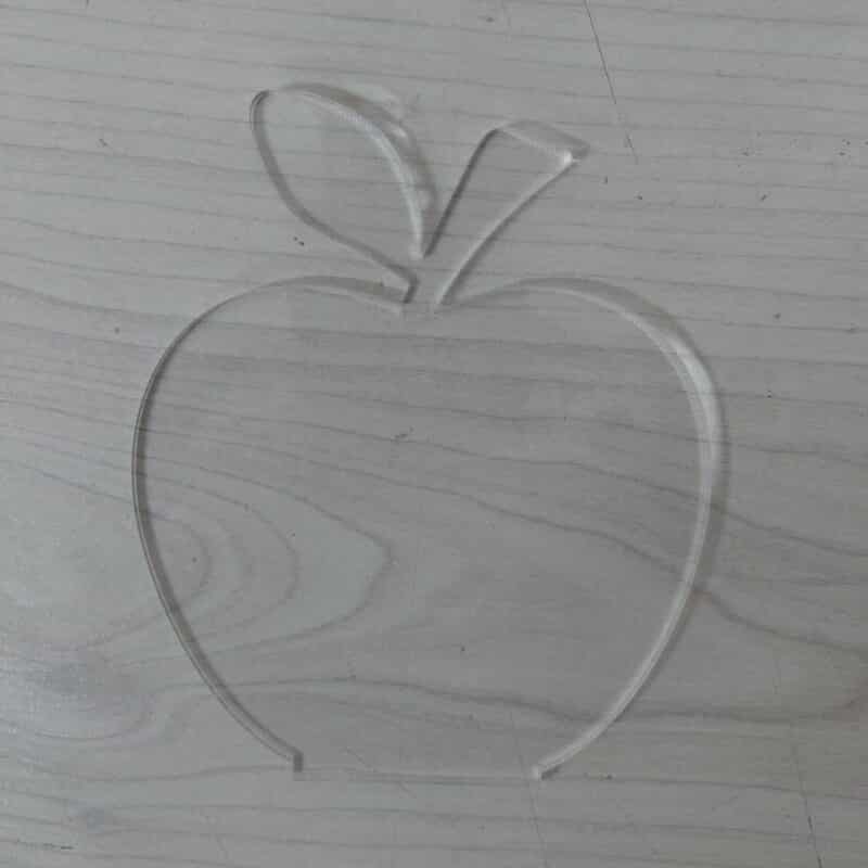 Clear Acrylic Apple Trophy