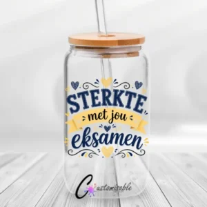 Blou Sterkte Eksamen UVDTF Sticker