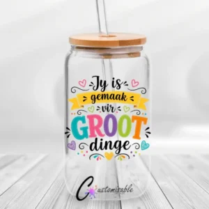 Gemaak vir Groot UVDTF Sticker