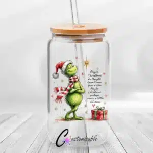 Grinch Happy UVDTF Sticker
