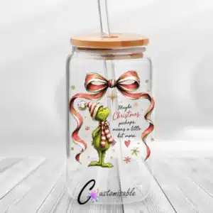 Grinch Maybe Christmas UVDTF Sticker