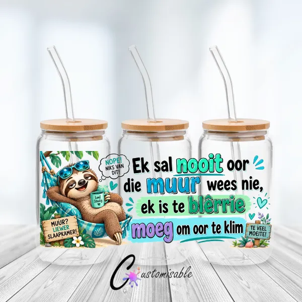 Oor Die Muur Wrap UVDTF Sticker Oor Die Muur Wrap UVDTF Sticker